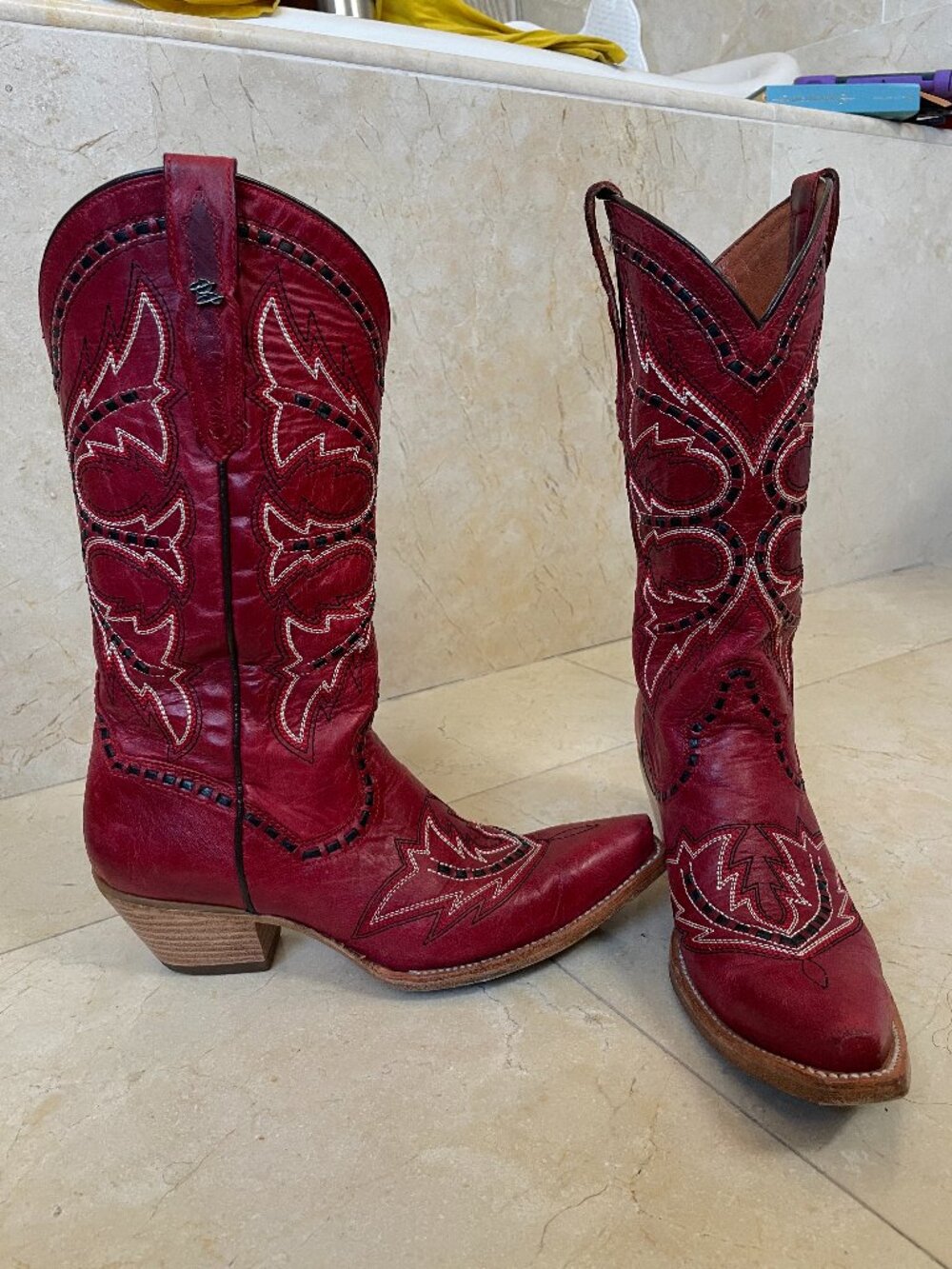 Dan Post Mesa Snip Toe Cowboy Boots Women's 8.5